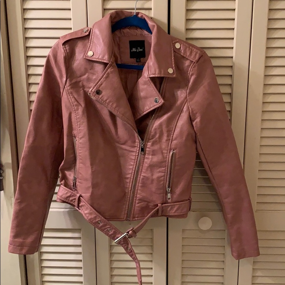 Rose Pleather Jacket (size M)